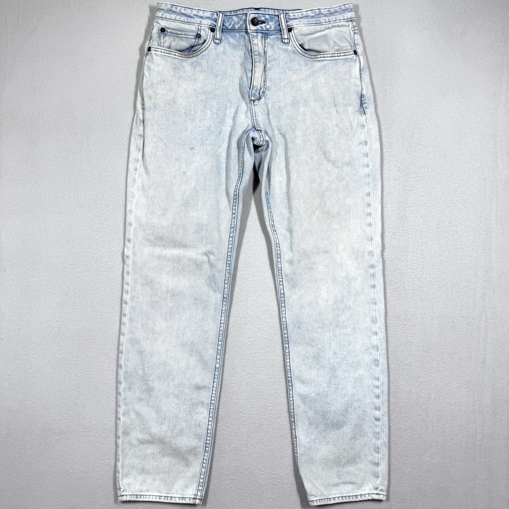 Rag and Bone Jeans Mens 32x32 Fit 3 Classic Edgar Light Wash Blue Denim Stretch